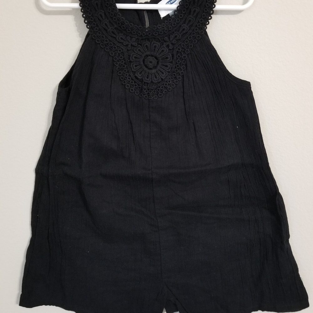 romper with crochet detailing